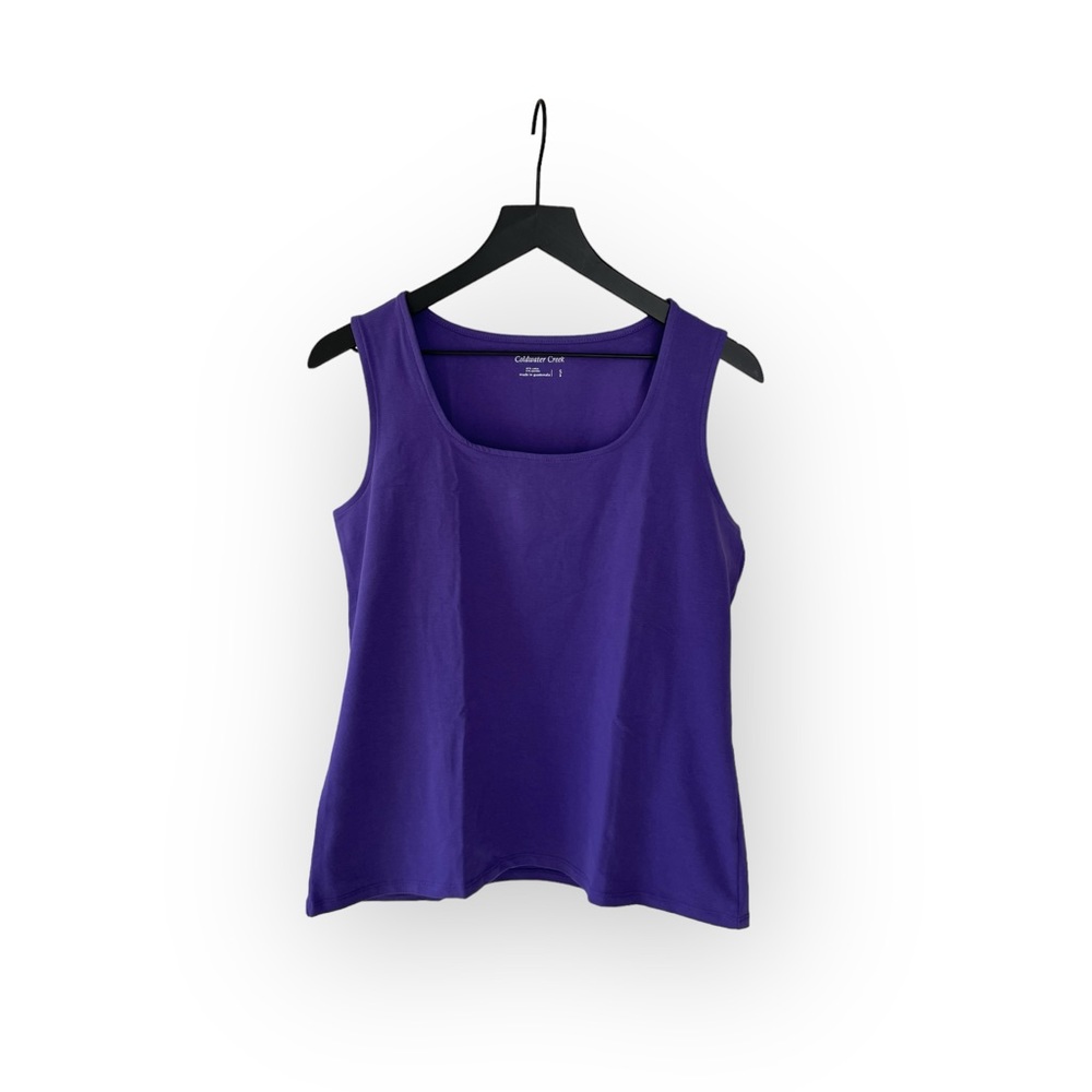 NWT COLDWATER CREEK Perfectly Simple Shell in purple